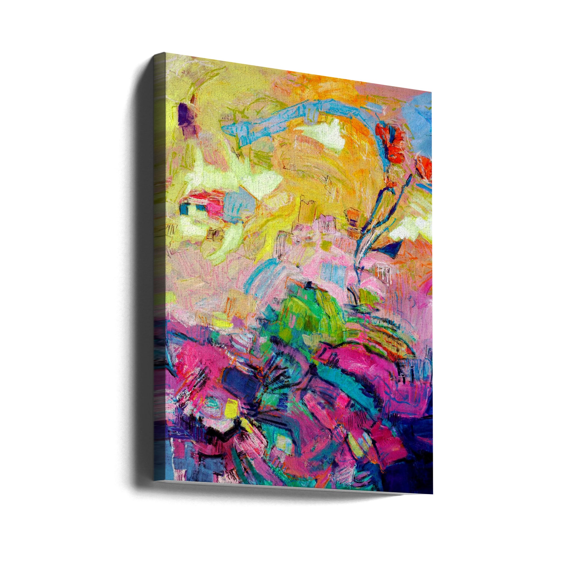 Abstract Texture Art by Dorothy Fagan | Colorful Brush Strokes, Large Canvas Wall Art Print | Artsy Earth