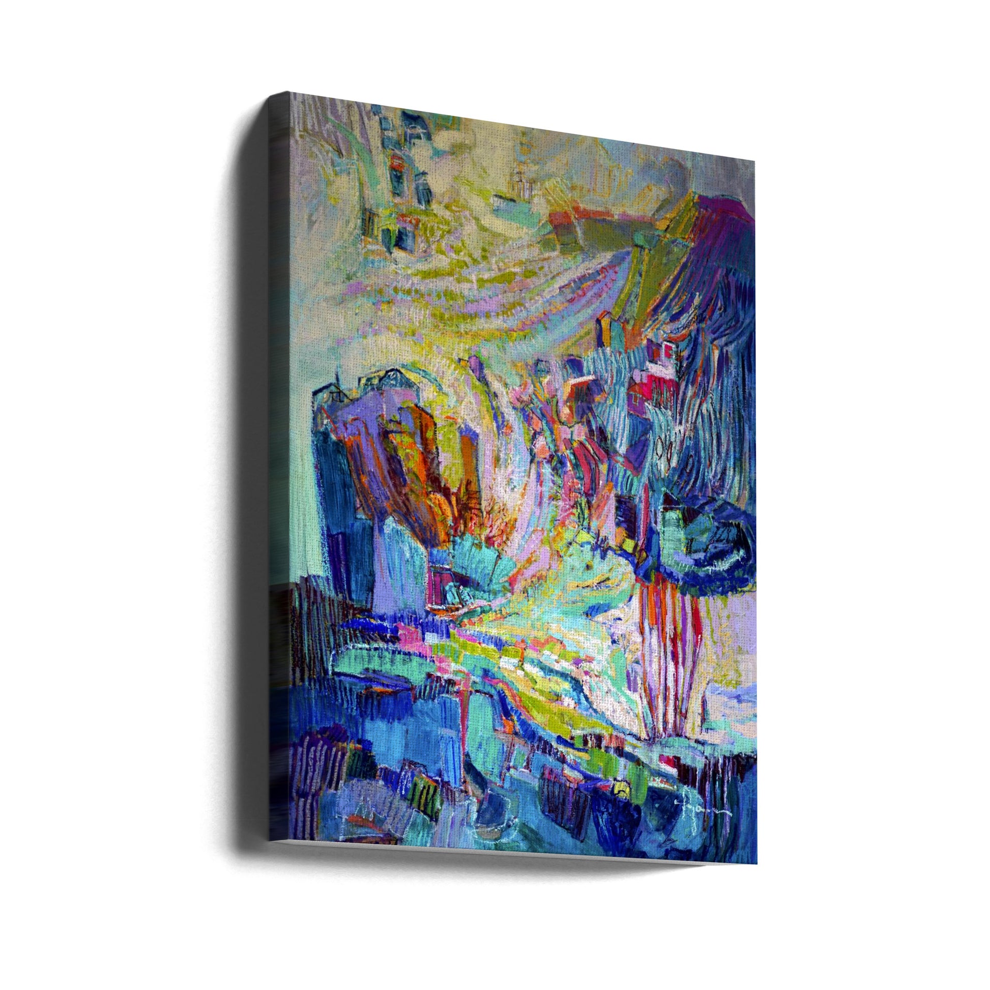 Abstract Texture Art by Dorothy Fagan | Colorful Brush Strokes, Large Canvas Wall Art Print | Artsy Earth