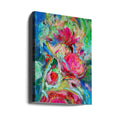 Abstract Floral Bloom by Dorothy Fagan | Textured Flower Painting, Large Canvas Wall Art Print | Artsy Earth