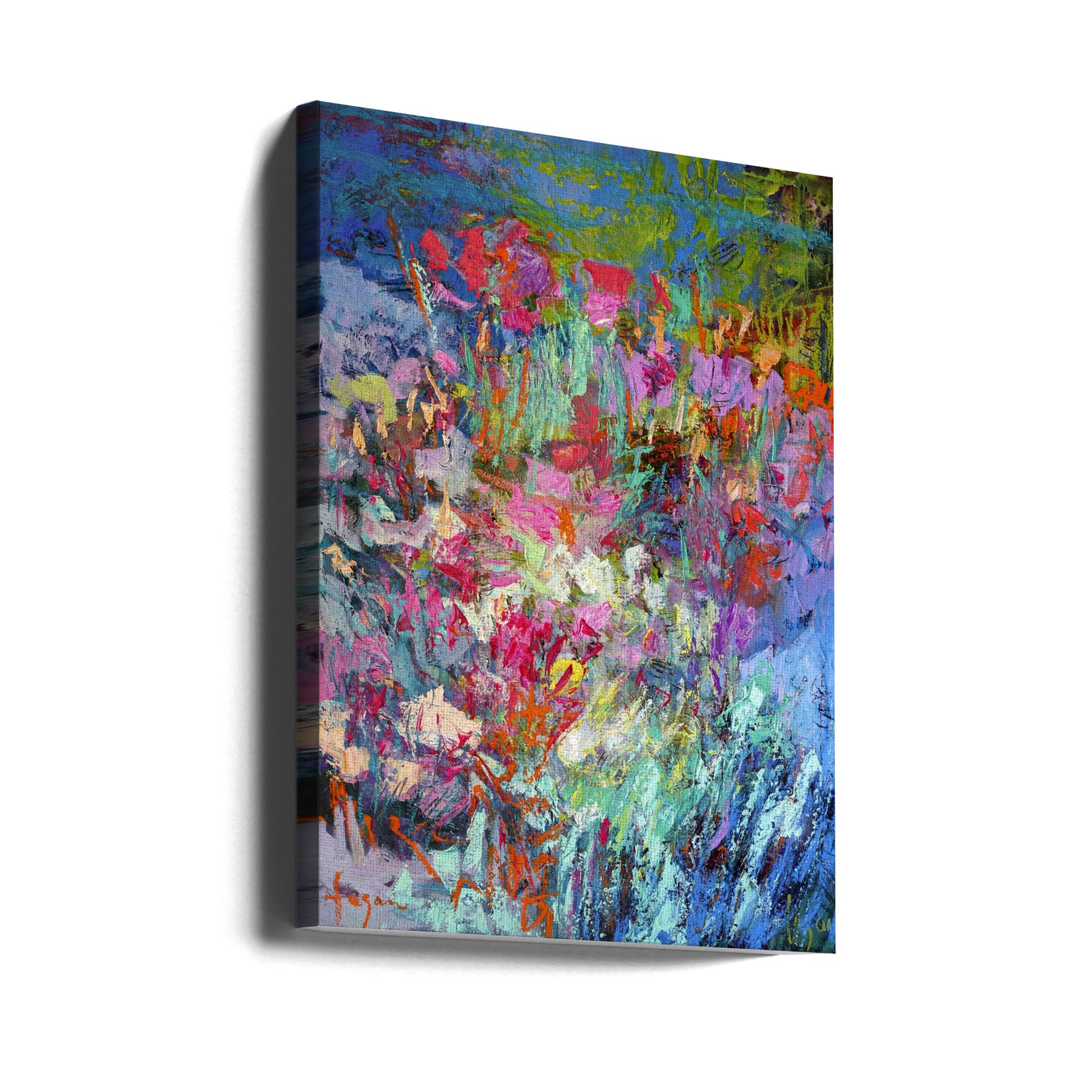 Abstract Texture Art by Dorothy Fagan | Colorful Brush Strokes, Large Canvas Wall Art Print | Artsy Earth