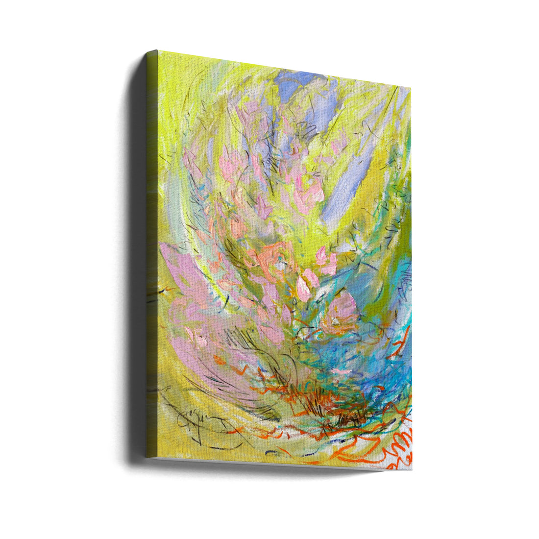 Abstract Paint Strokes by Dorothy Fagan | Colorful Textured Surface, Large Canvas Wall Art Print | Artsy Earth