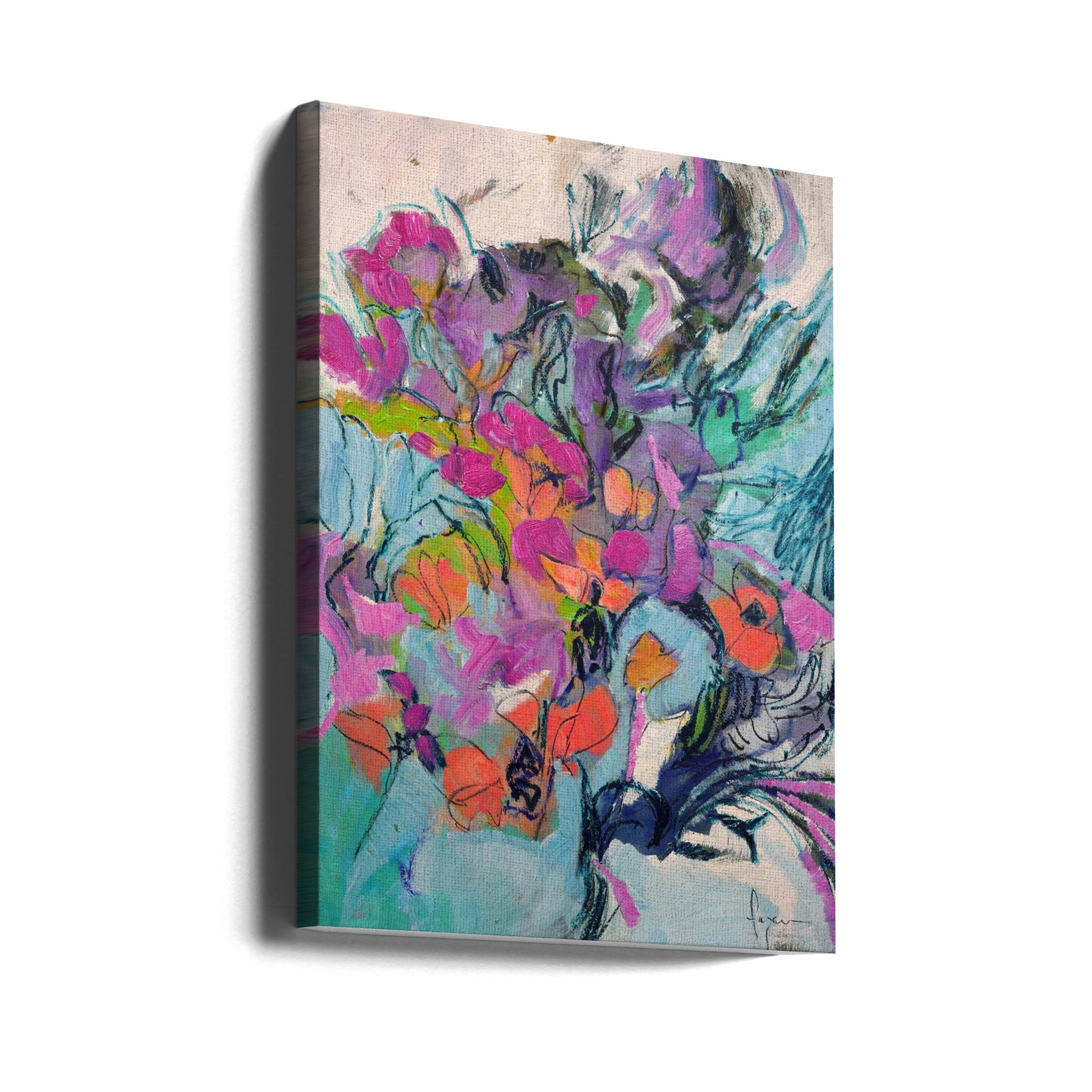 Abstract Flourish by Dorothy Fagan | Textured Abstract Painting, Large Canvas Wall Art Print | Artsy Earth