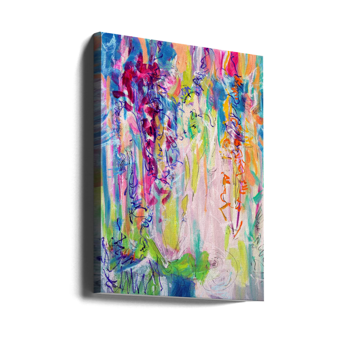 Abstract Texture Art by Dorothy Fagan | Colorful Brush Strokes, Large Canvas Wall Art Print | Artsy Earth