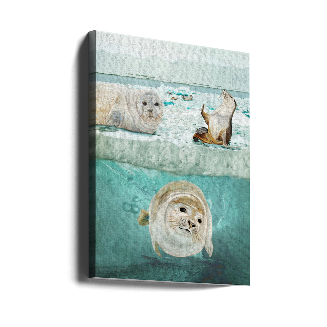 Arctic Expedition by Angeles M. Pomata | Arctic Wildlife Nature, Large Canvas Wall Art Print | Artsy Earth