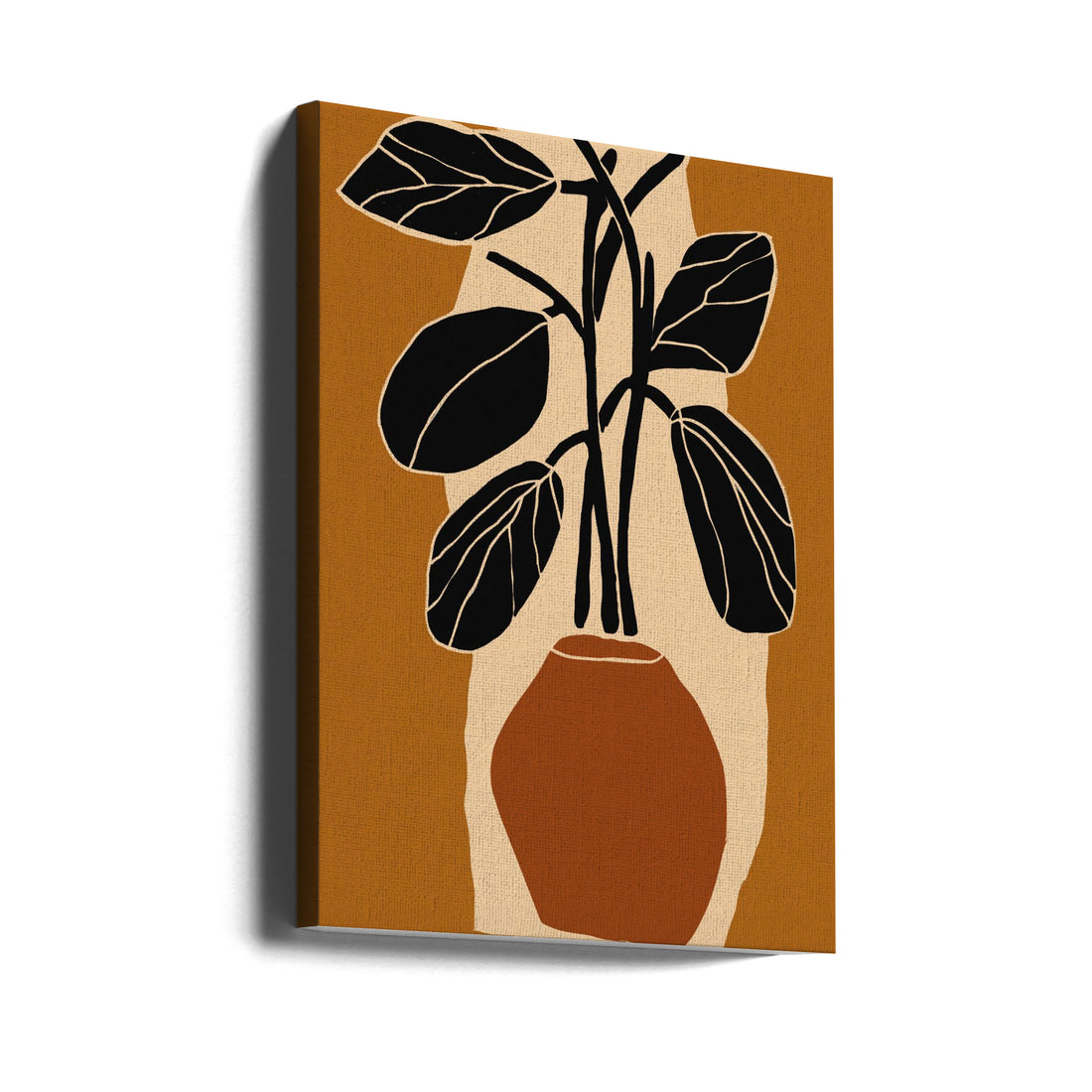 Ochre Still Life No 1 by Treechild | Minimal Botanical Stilllife, Large Canvas Wall Art Print | Artsy Earth