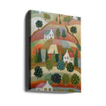 Villa On the Hills by Angeles M. Pomata | Rural Landscape Villa, Large Canvas Wall Art Print | Artsy Earth