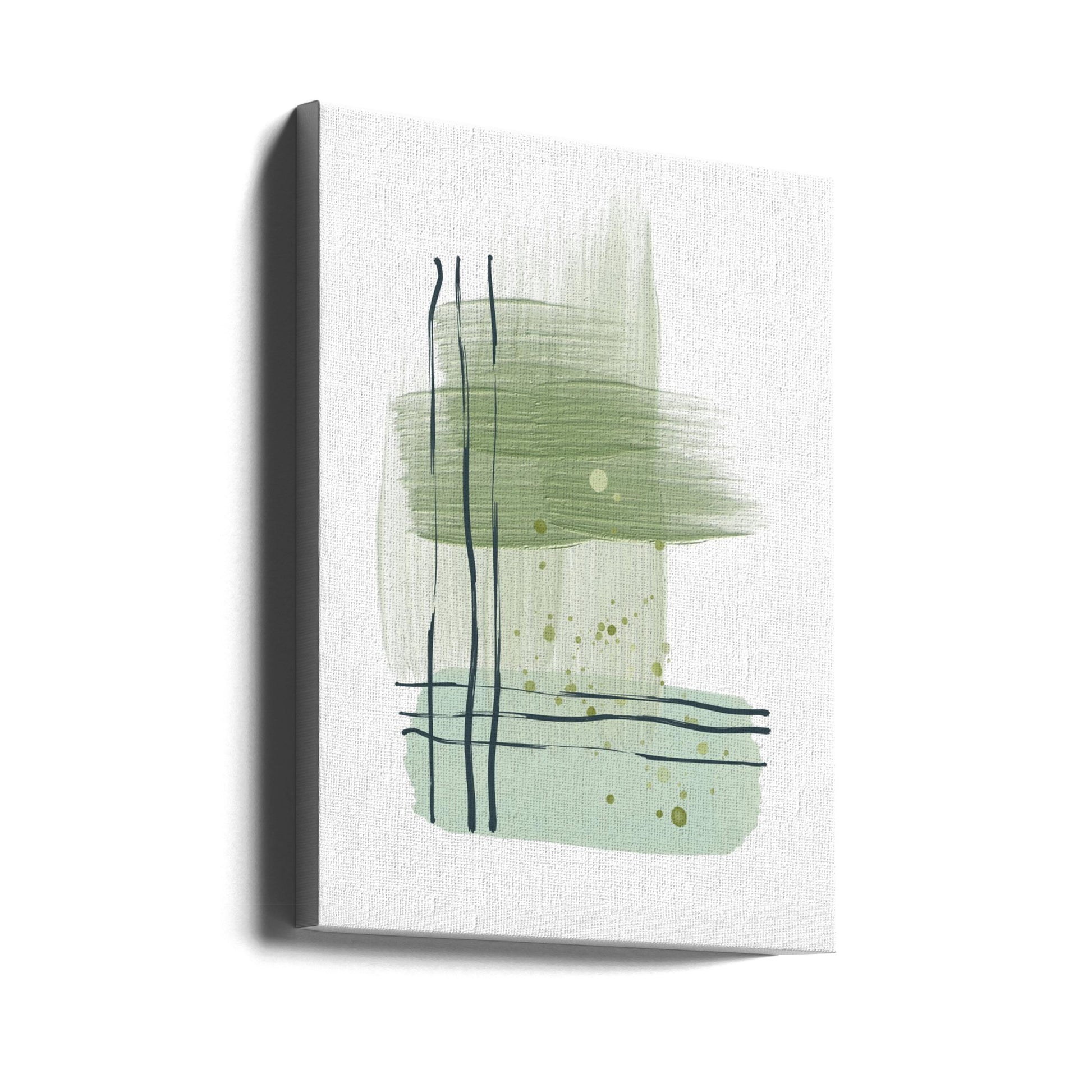 Planet Green by Sally Ann Moss | Abstract Brush Strokes, Large Canvas Wall Art Print | Artsy Earth