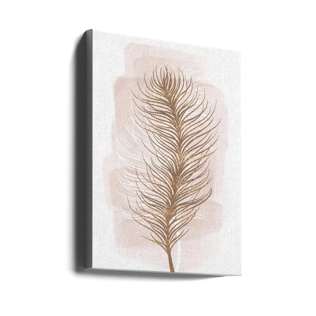 Pink Feather by Martina | Tropical Abstract Pattern, Large Canvas Wall Art Print | Artsy Earth