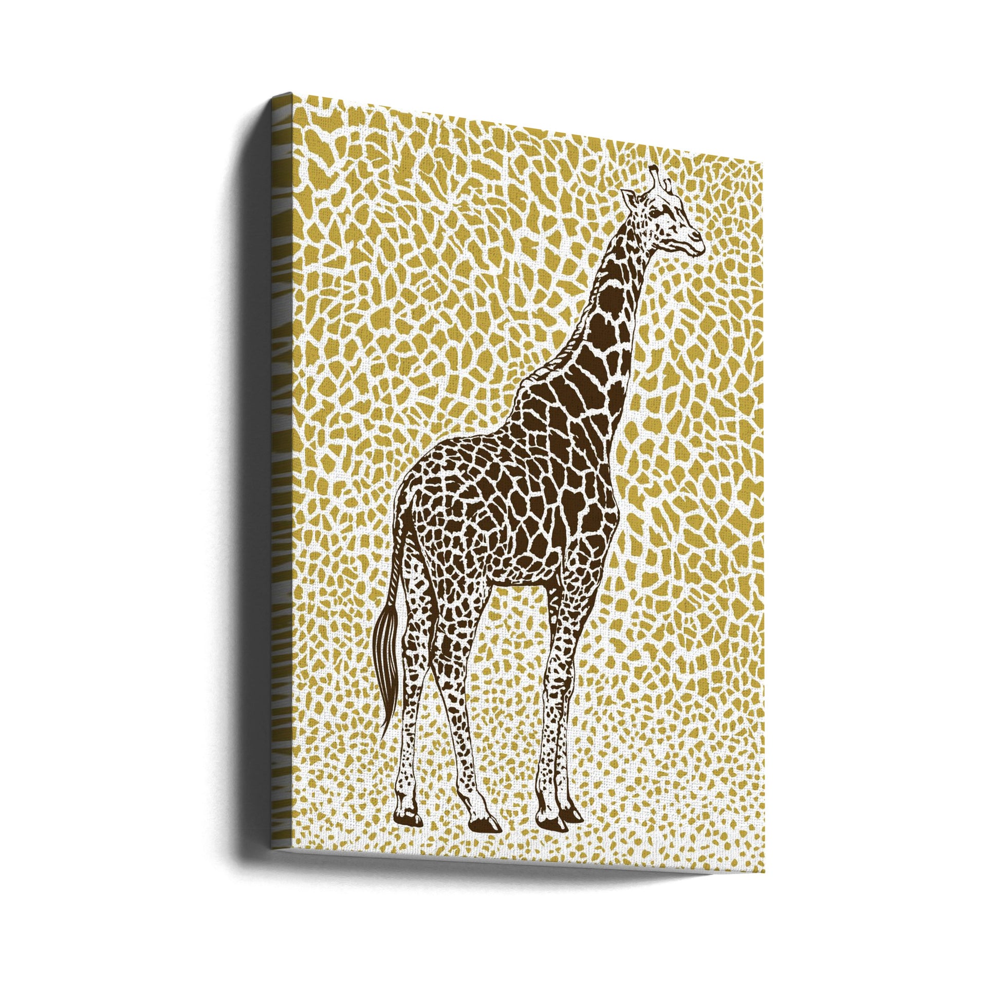 The Majestic Giraffe by Carlo Kaminski | Abstract Animal Illustration, Large Canvas Wall Art Print | Artsy Earth