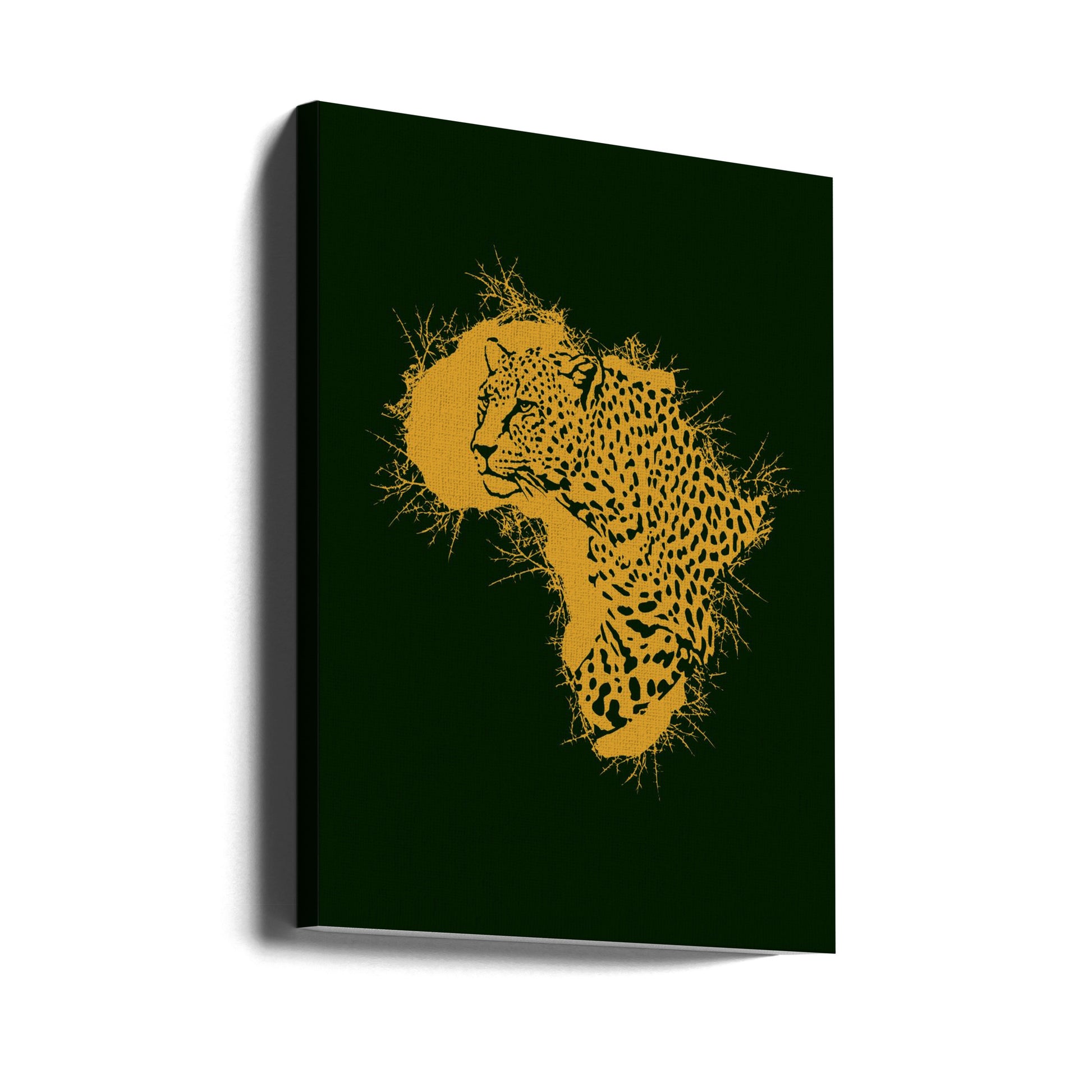 Leopard Africa Thorns by Carlo Kaminski | African Wildlife Nature, Large Canvas Wall Art Print | Artsy Earth