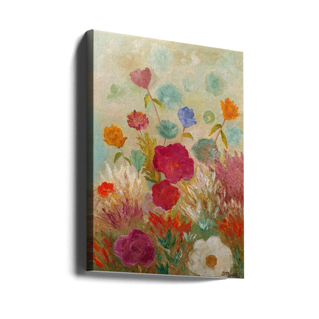 Lush On the Fields by Angeles M. Pomata | Floral Watercolor Painting, Large Canvas Wall Art Print | Artsy Earth