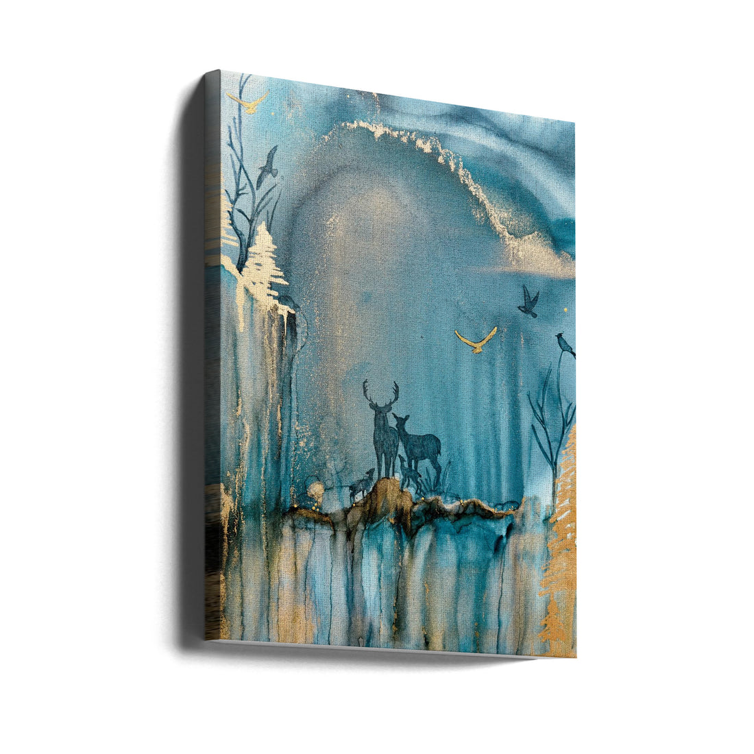 Into the Mystic by Amy Tieman | Abstract Wildlife Painting, Large Canvas Wall Art Print | Artsy Earth