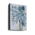 Azul Floral by Amy Tieman | Blue Floral Abstract, Large Canvas Wall Art Print | Artsy Earth