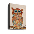 Wise Owl by Amy Tieman | Abstract Owl Painting, Large Canvas Wall Art Print | Artsy Earth