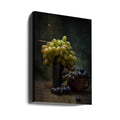 Still life with grapes and a bee by Brig Barkow | Food Still Life, Large Canvas Wall Art Print | Artsy Earth