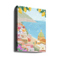 Positano Italy by Petra Lizde | Colorful Coastal Village, Large Canvas Wall Art Print | Artsy Earth