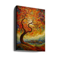 Tree Painting by Bilge Paksoylu | Autumn Nature Landscape, Large Canvas Wall Art Print | Artsy Earth