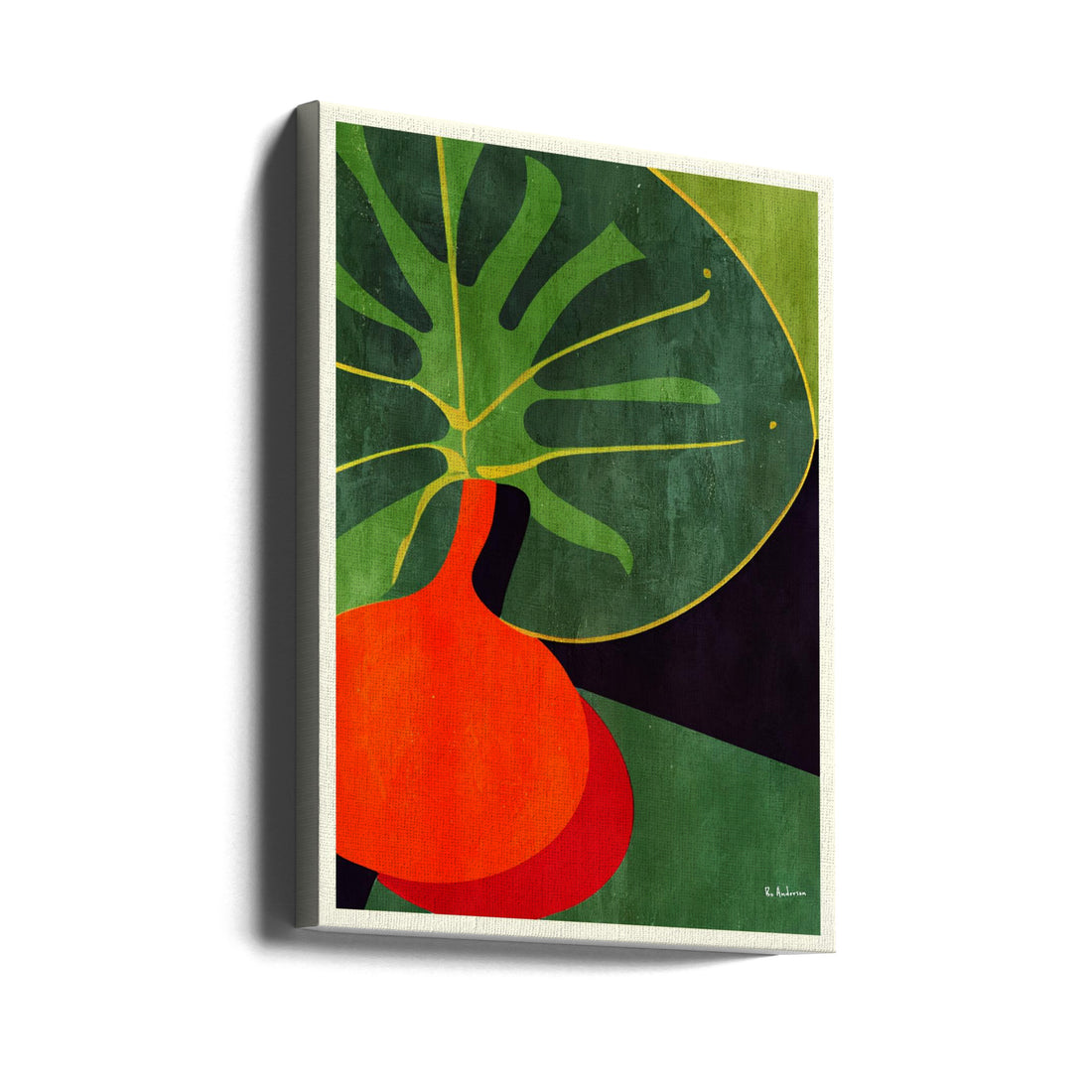 Ode To Gauguin by Bo Anderson | Colorful Botanical Abstract, Large Canvas Wall Art Print | Artsy Earth