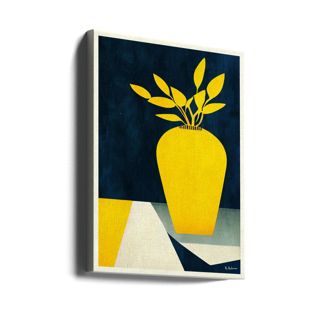 Yellow Flowers by Bo Anderson | Floral Still Life, Large Canvas Wall Art Print | Artsy Earth