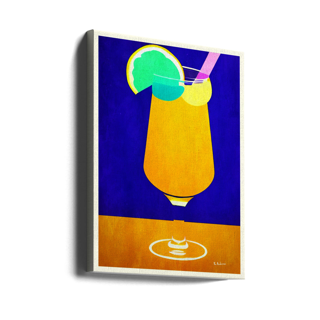 Pina Colada by Bo Anderson | Tropical Cocktail Drink, Large Canvas Wall Art Print | Artsy Earth