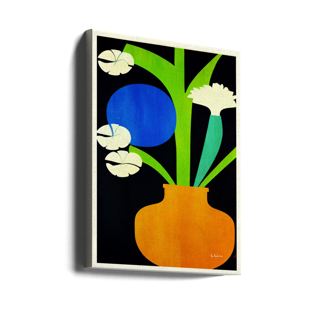 White Flowers Berlin by Bo Anderson | Floral Still Life, Large Canvas Wall Art Print | Artsy Earth