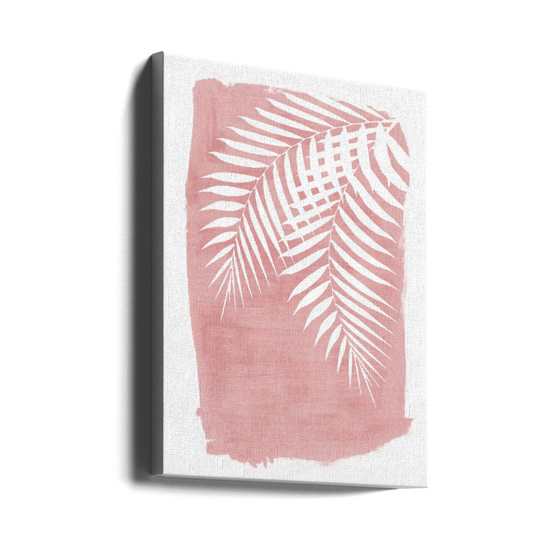 Pink Palm Leaves by Amini54 | Botanical Pastel Art, Large Canvas Wall Art Print | Artsy Earth