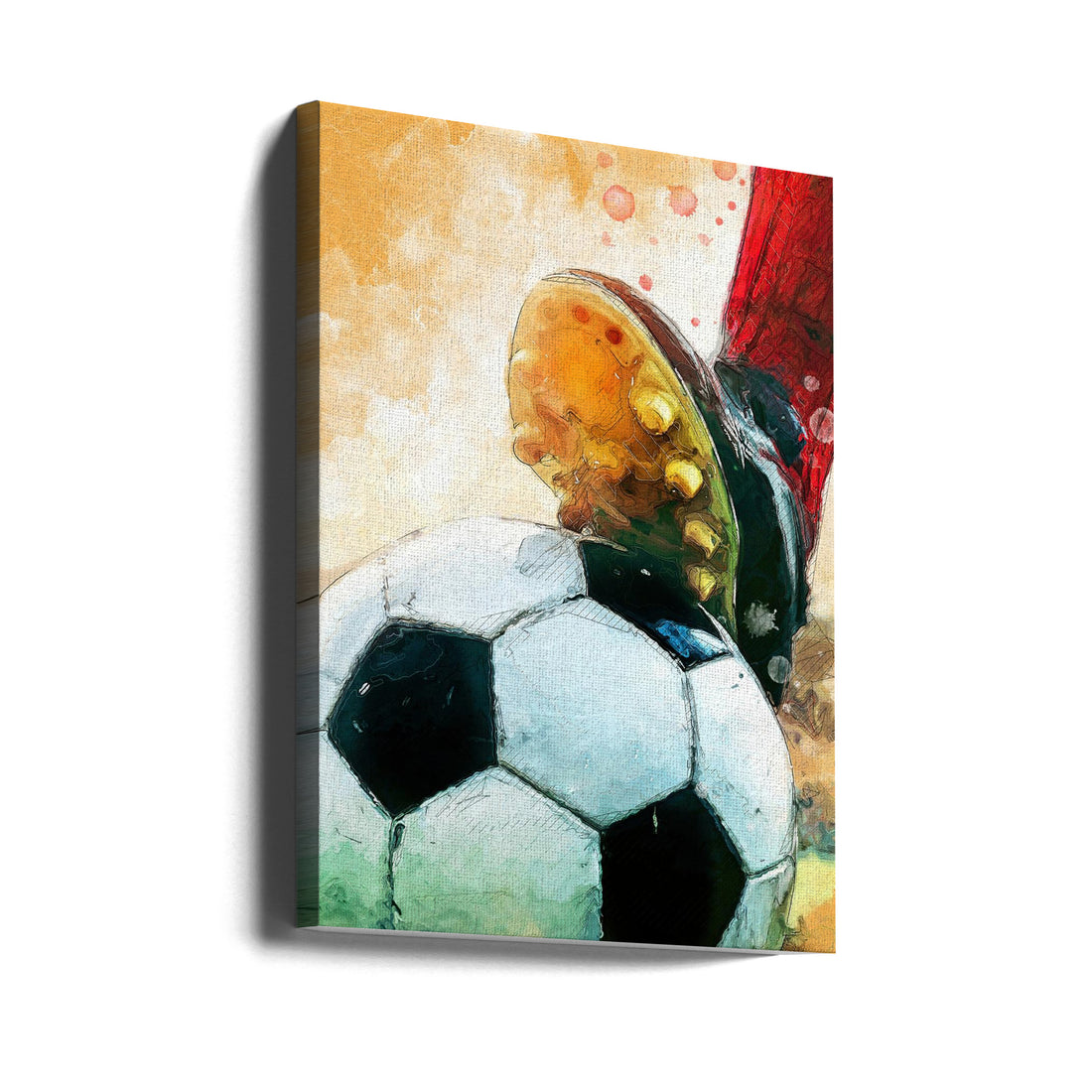 Football Sport Art by Justyna Jaszke | Soccer Ball Game, Large Canvas Wall Art Print | Artsy Earth