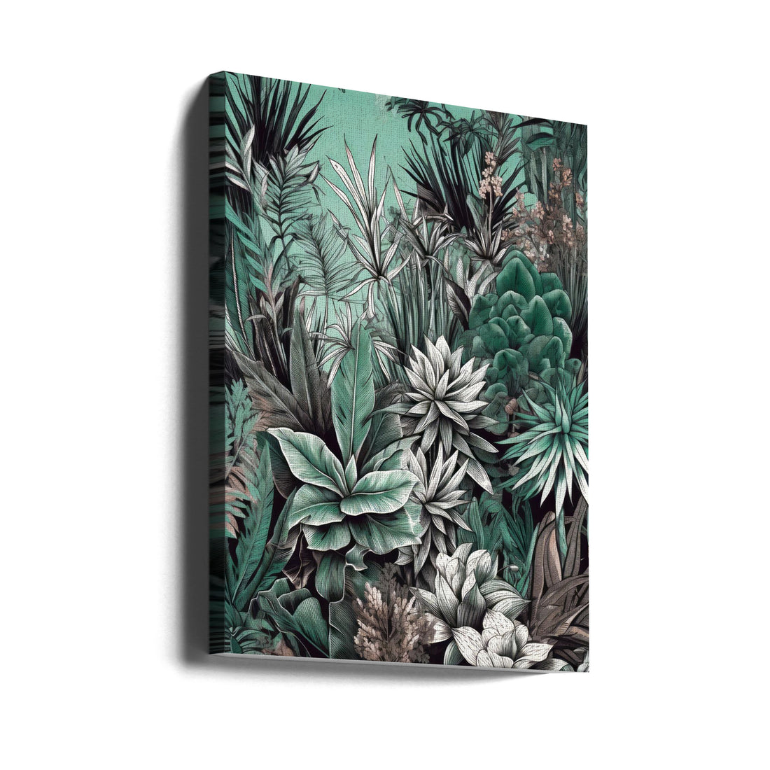 Tropical Flora by Justyna Jaszke | Exotic Botanical Plants, Large Canvas Wall Art Print | Artsy Earth