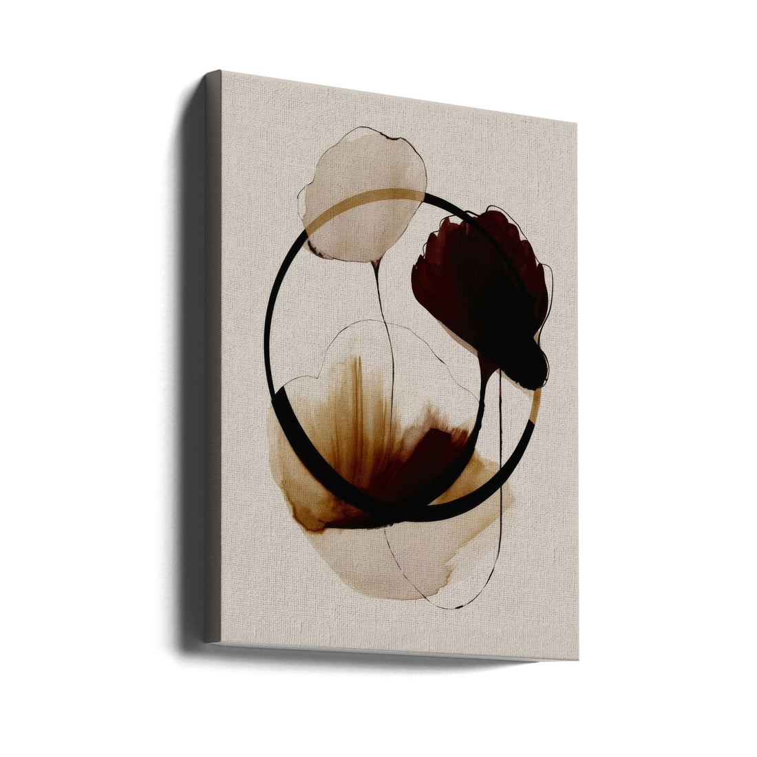 Halo Flowers by Treechild | Minimalist Floral Abstract, Large Canvas Wall Art Print | Artsy Earth