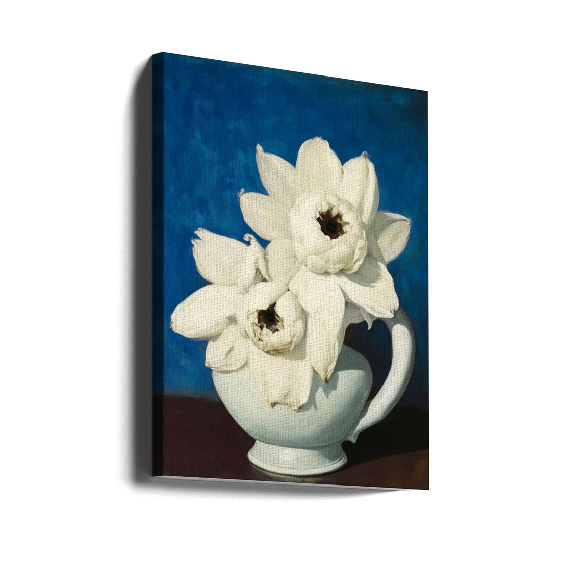 Two Beauties by Treechild | White Floral Vase, Large Canvas Wall Art Print | Artsy Earth