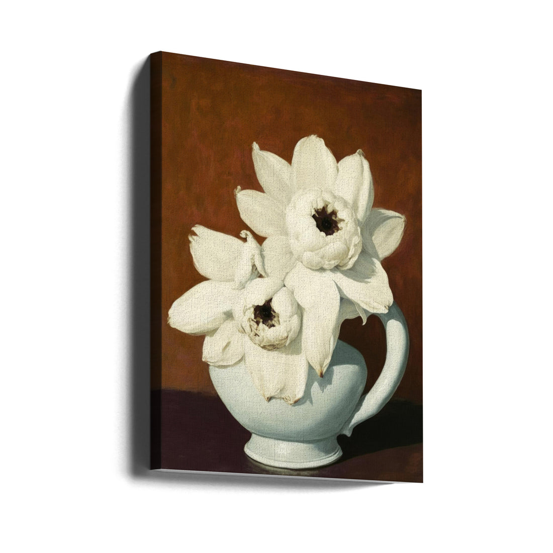 Two Beauties Brown by Treechild | Floral Still Life, Large Canvas Wall Art Print | Artsy Earth