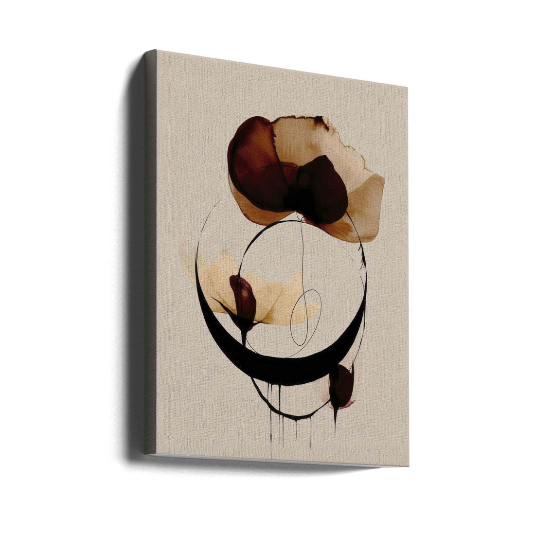 Halo Flowers No 4 by Treechild | Circular Floral Abstract, Large Canvas Wall Art Print | Artsy Earth