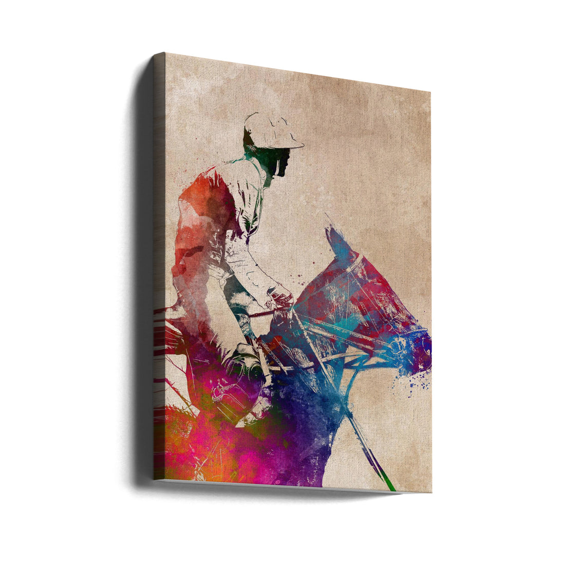 Horse Riding Sport Art by Justyna Jaszke | Equestrian Digital Art, Large Canvas Wall Art Print | Artsy Earth