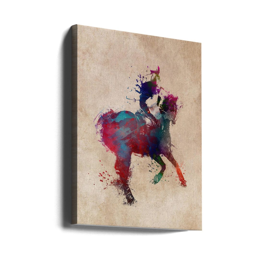 Horse Riding Sport Art by Justyna Jaszke | Equestrian Digital Art, Large Canvas Wall Art Print | Artsy Earth