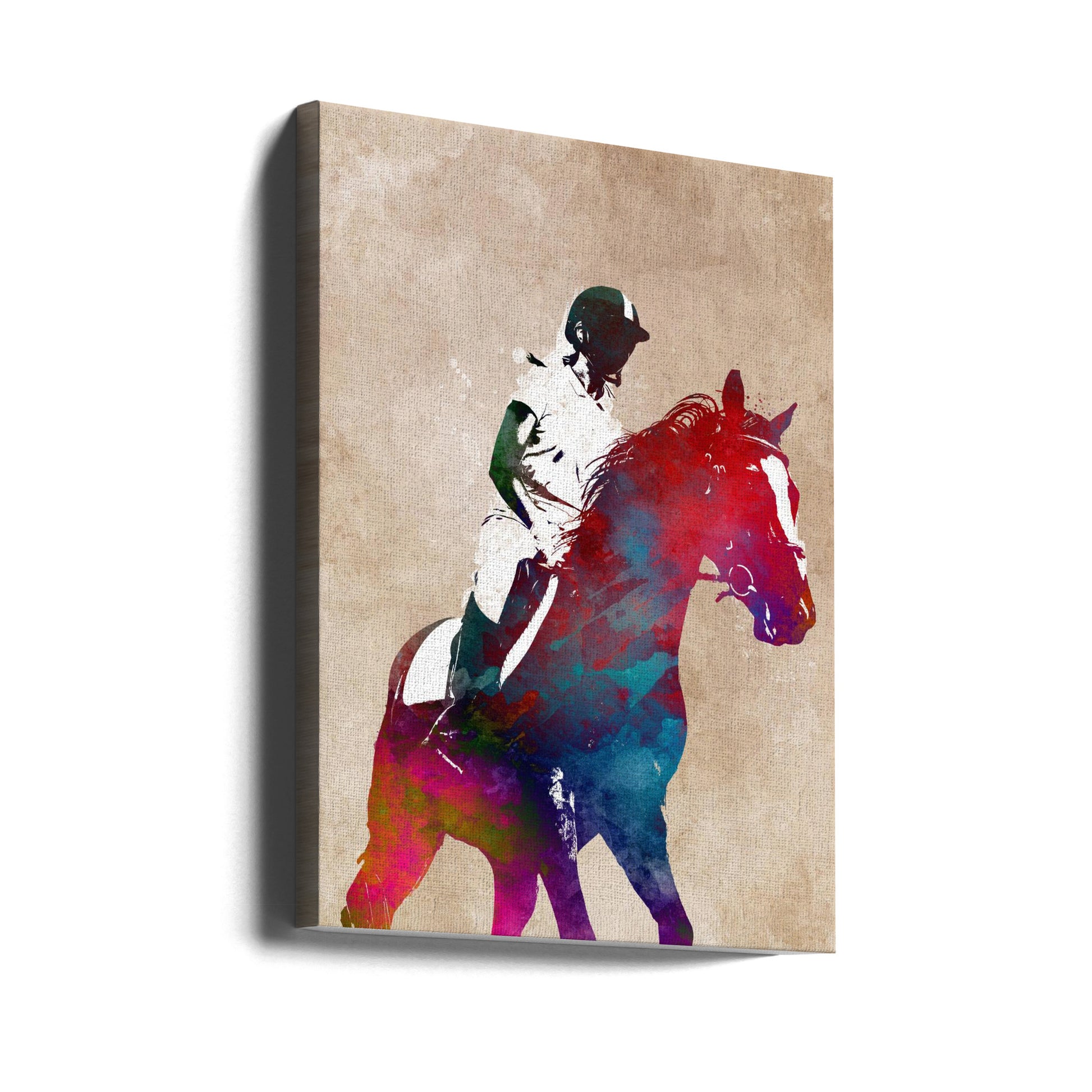 Horse Riding Sport Art by Justyna Jaszke | Equestrian Digital Art, Large Canvas Wall Art Print | Artsy Earth