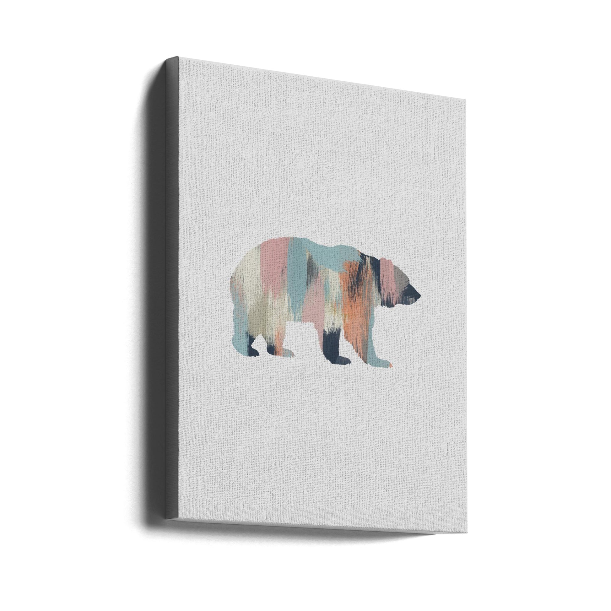 Pastel Bear by Orara Studio | Painted Animal Forest, Large Canvas Wall Art Print | Artsy Earth