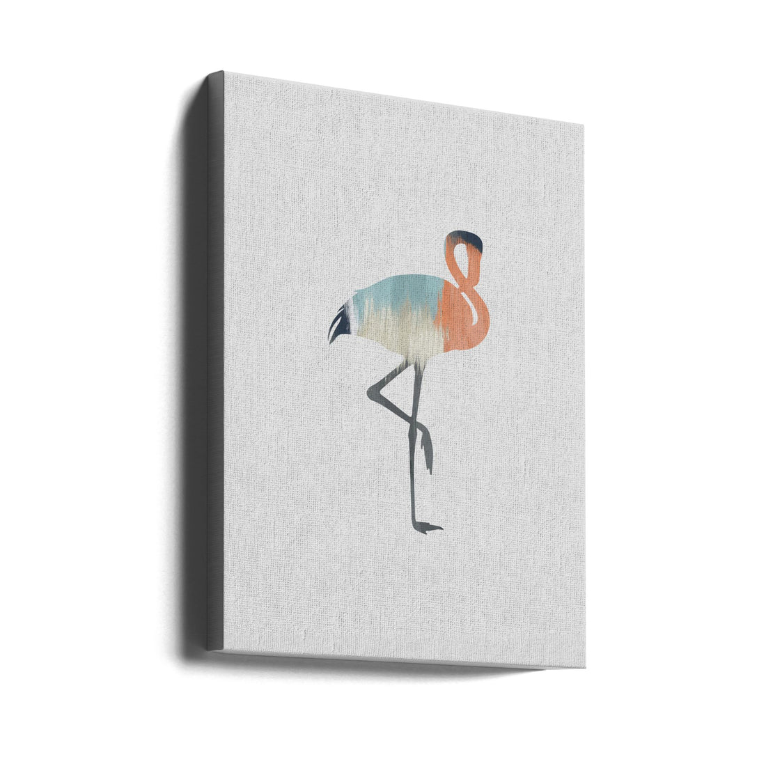 Pastel Flamingo by Orara Studio | Minimal Wildlife Painting, Large Canvas Wall Art Print | Artsy Earth