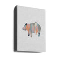 Pastel Hippo by Orara Studio | Nursery Animal Art, Large Canvas Wall Art Print | Artsy Earth