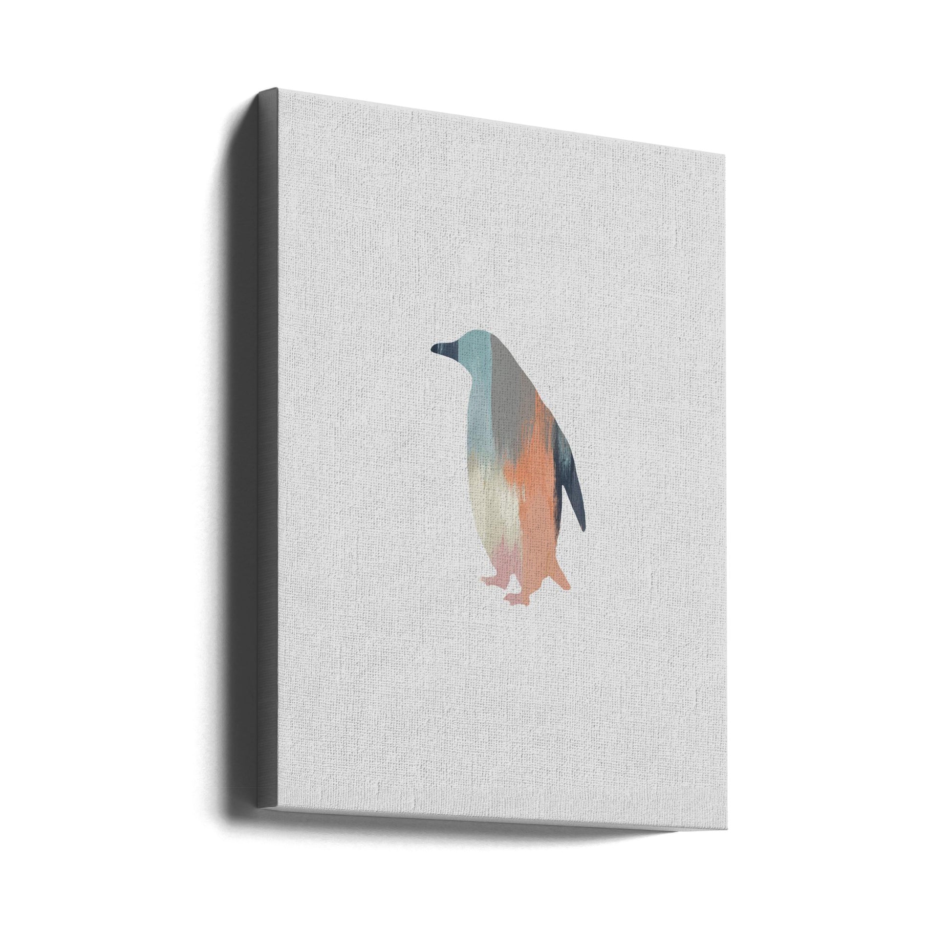 Pastel Penguin by Orara Studio | Modern Nursery Art, Large Canvas Wall Art Print | Artsy Earth