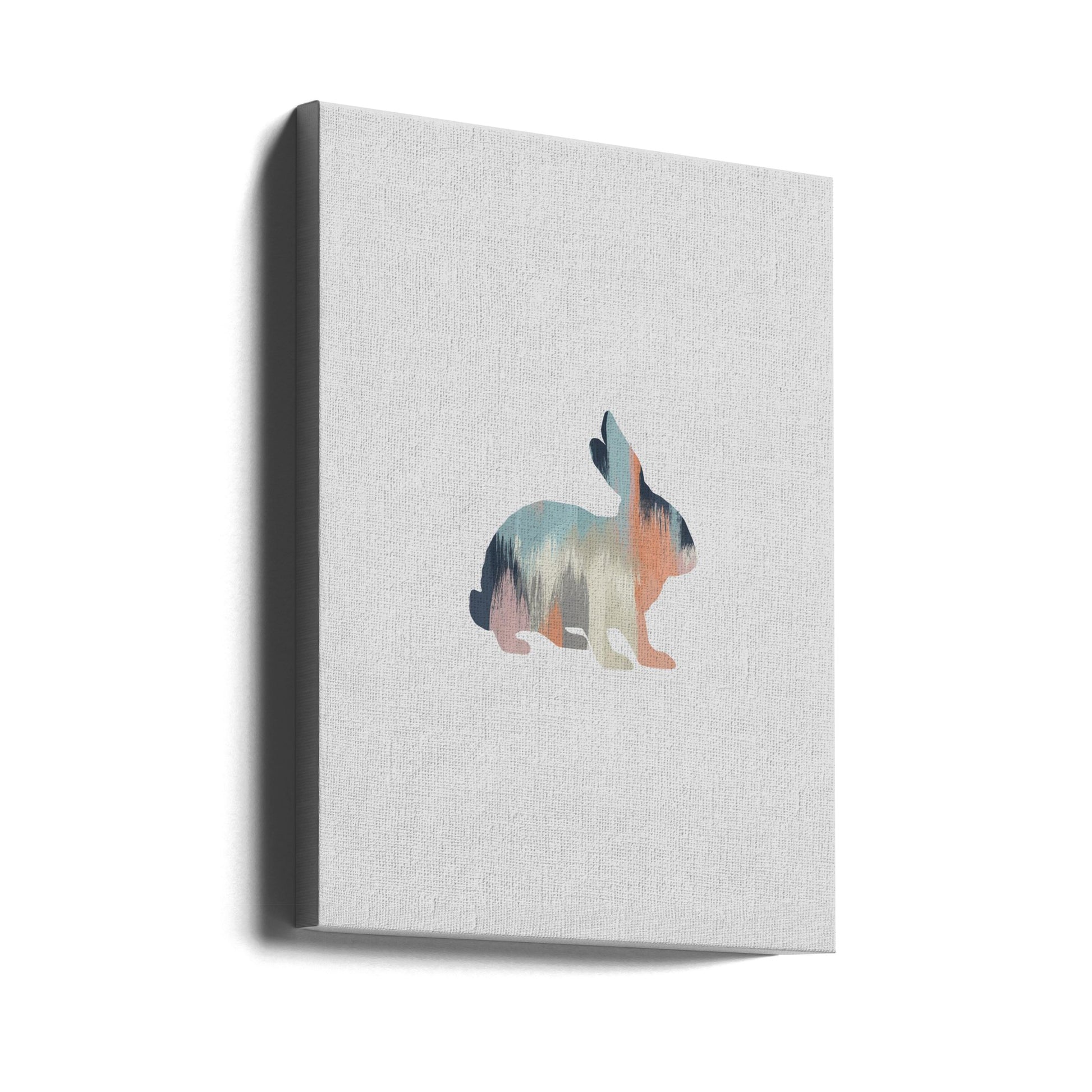 Pastel Rabbit by Orara Studio | Woodland Animal Painting, Large Canvas Wall Art Print | Artsy Earth