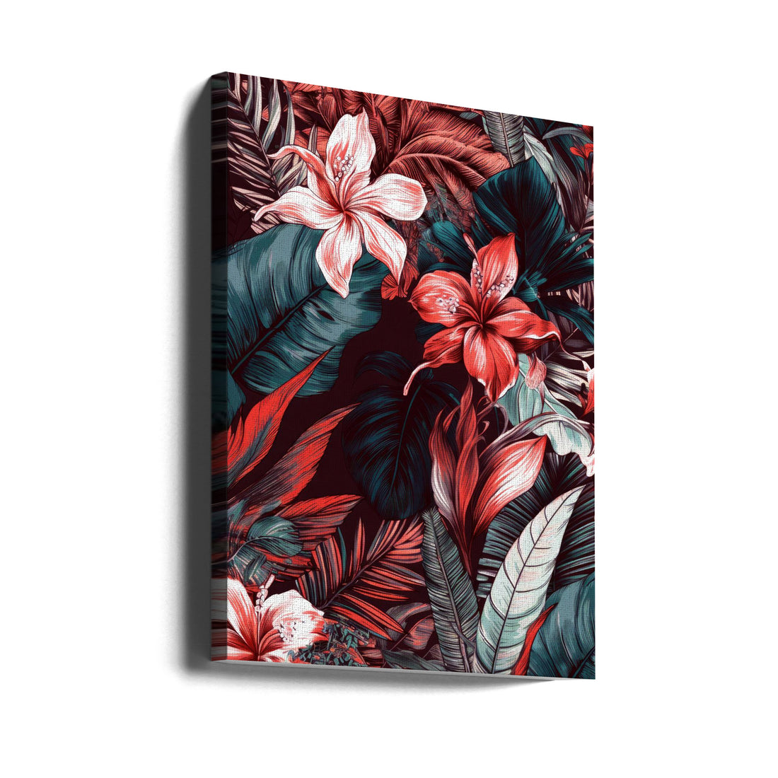 Tropical Flora by Justyna Jaszke | Exotic Botanical Plants, Large Canvas Wall Art Print | Artsy Earth