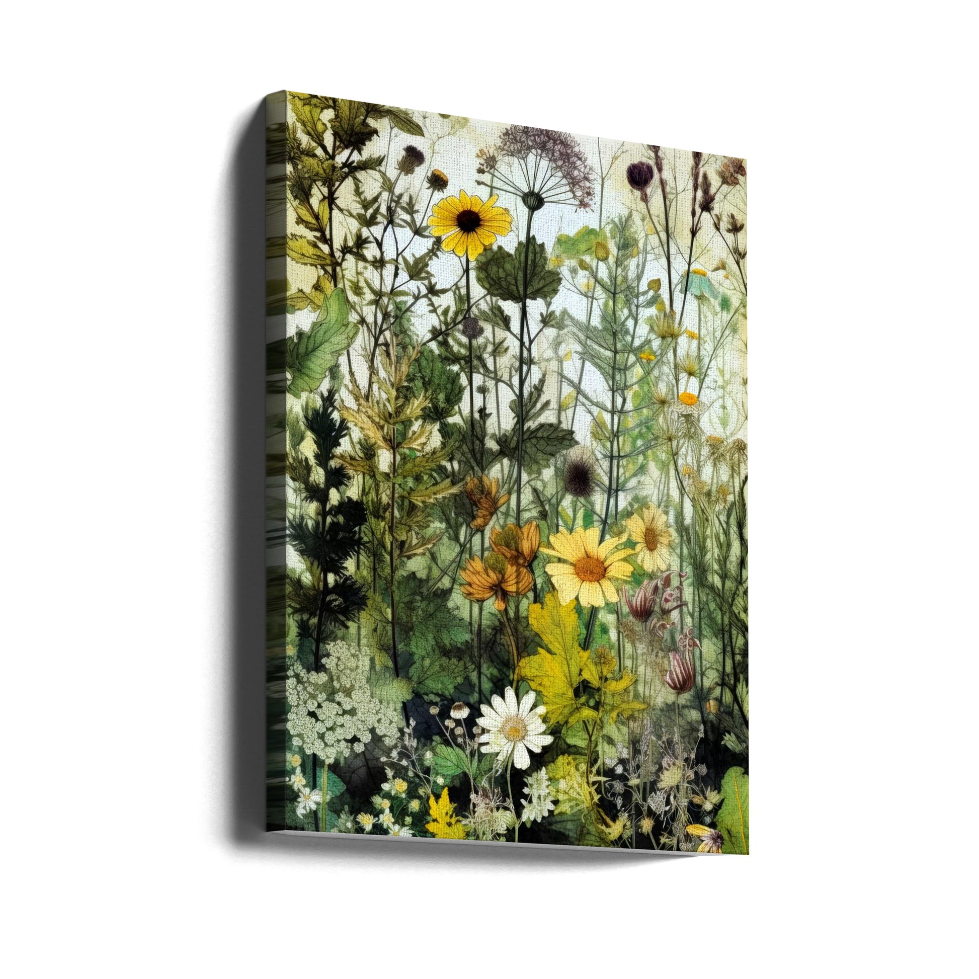 Meadow flowers by Justyna Jaszke | Floral Garden Meadow, Large Canvas Wall Art Print | Artsy Earth