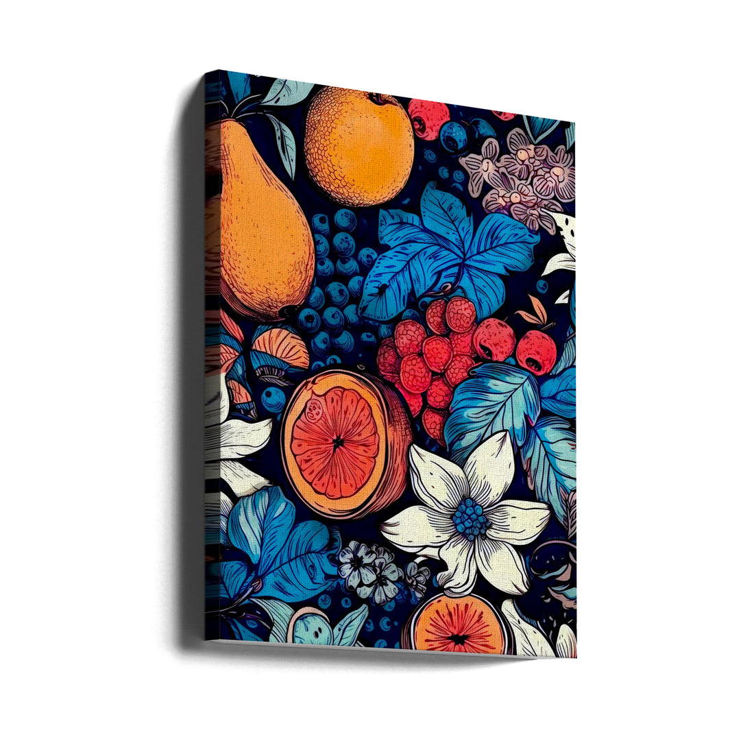 Flowers and Fruits by Justyna Jaszke | Botanical Garden Flora, Large Canvas Wall Art Print | Artsy Earth