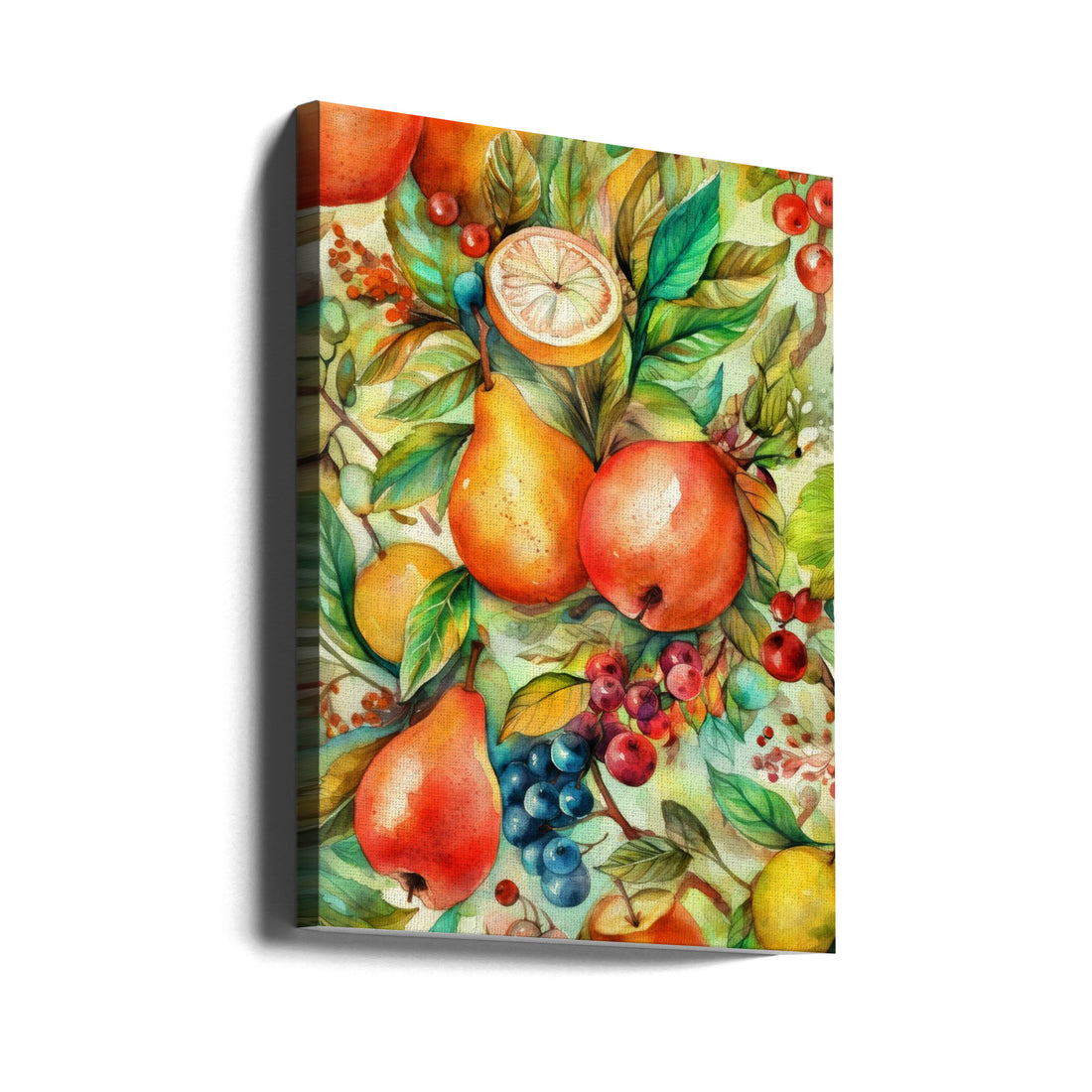 Flowers and fruits by Justyna Jaszke | Botanical Garden Flora, Large Canvas Wall Art Print | Artsy Earth