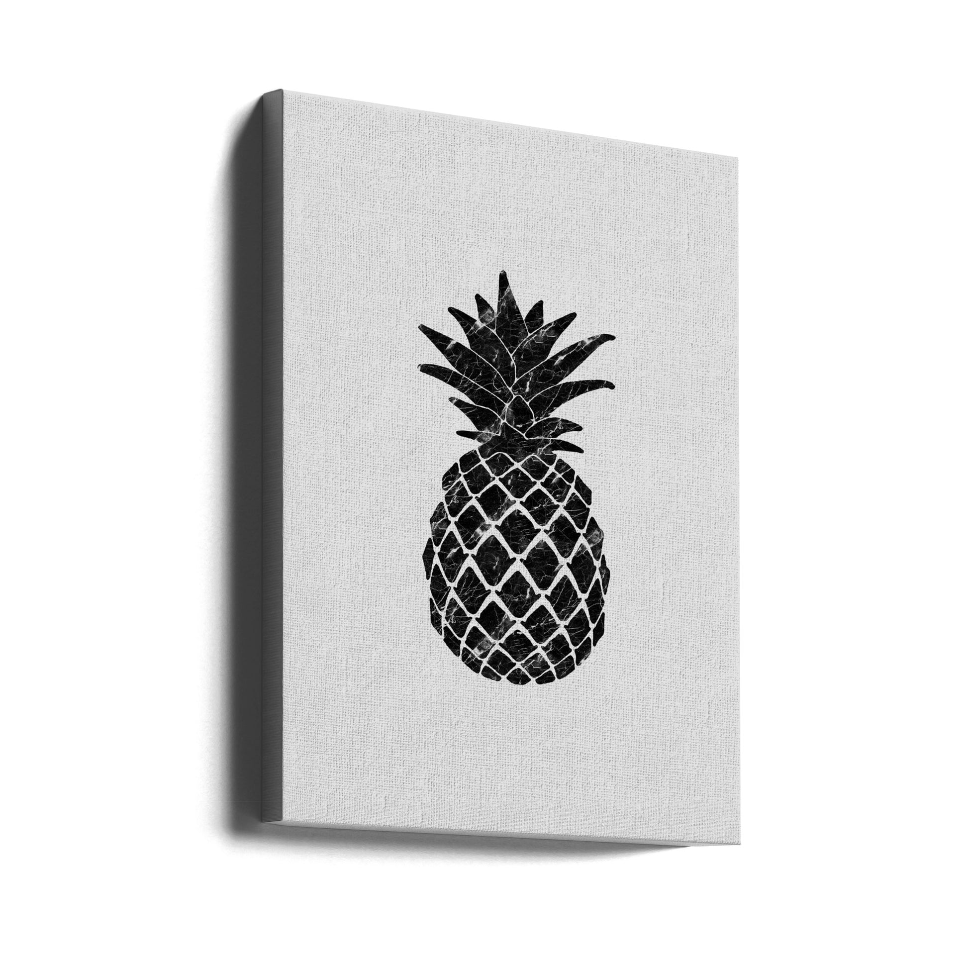 Marble Pineapple by Orara Studio | Black White Fruit, Large Canvas Wall Art Print | Artsy Earth