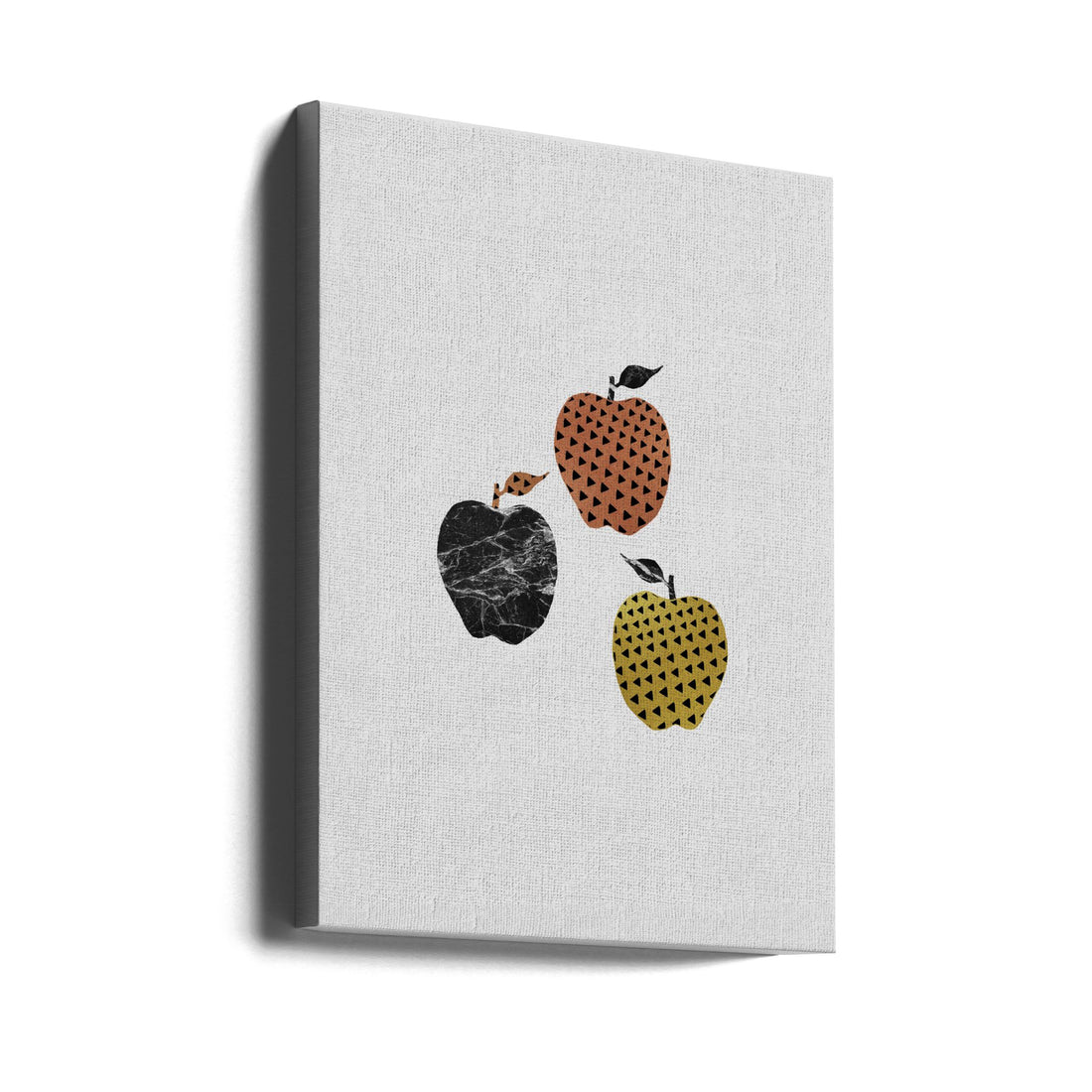 Scandi Apples by Orara Studio | Minimalist Fruit Pattern, Large Canvas Wall Art Print | Artsy Earth