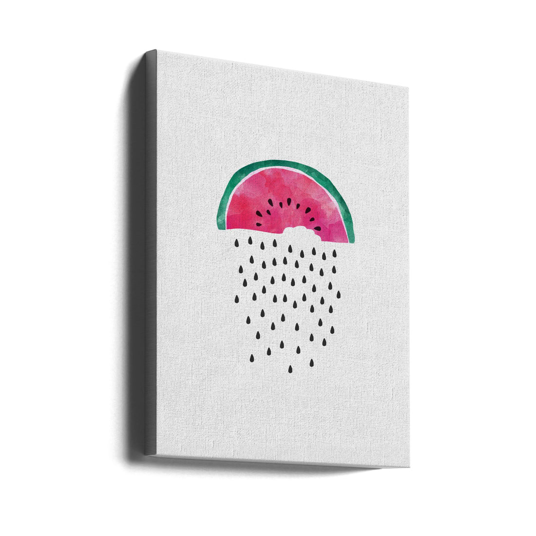 Watermelon Rain by Orara Studio | Rainy Fruit Weather, Large Canvas Wall Art Print | Artsy Earth