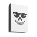 Funny Skull Art by Akintunde Durodola | Black And White Realism, Large Canvas Wall Art Print | Artsy Earth