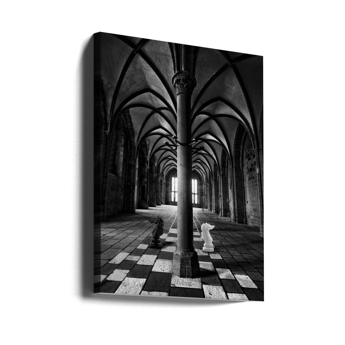 Chess Duel by David Senechal Photographie (polydactyle) | Conceptual Chess Fight, Large Canvas Wall Art Print | Artsy Earth