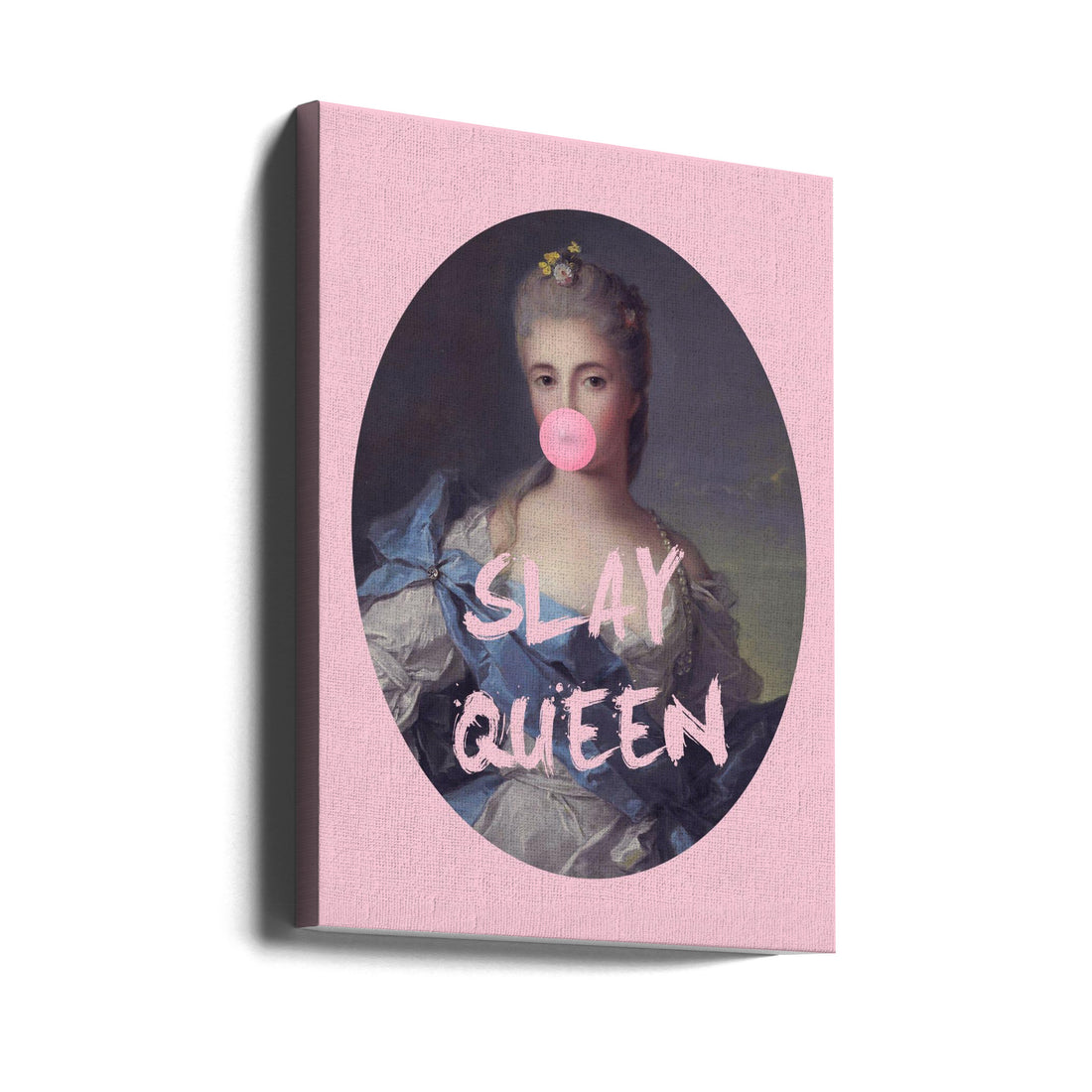 Slay Queen Art by Grace Digital Art Co | Girl Power Typography, Large Canvas Wall Art Print | Artsy Earth